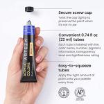 ARTEZA Acrylic Paint Set of 12 Colors, 0.74 Ounces Tubes, Non-Toxic Acrylic Artist Paints. Art Supplies for Painting