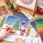 Shuttle Art 136 Coloured Pencils , Soft Core Colouring Pencils Set for Adult Colouring Books, Doodling, Sketching, Drawing, Art Supplies