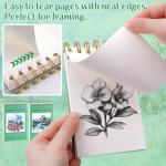 2 Small Watercolor Sketchbook with Watercolor Brushes, 3.5" x 5.5" Watercolor Paper Pad, 60 Sheets 140lb/300g Water Color Paper Spiral - Bound with Tear - Line Travel Sketchbook