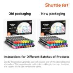 Shuttle Art Dual Tip Brush Marker Pens, 25 Colors Water-based Ink, Fine and Brush Tip Marker Set with 1 Coloring Book for Kids Adult Artist Calligraphy Hand Lettering Journal Doodling Writing