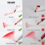 FUNLAVIE 24 Colored Pencils for Adult Coloring Books, Premium Soft Core Coloring Pencil Set with Sharpener for Artists, Drawing and Sketching Pencils, Professional Art Supplies Set for Adults