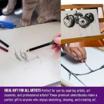 U.S. Art Supply 9" x 12" Premium Heavy-Weight Charcoal Sketchbook (2 Pack, 64 Sheets Total) - 90lb (160gsm) Sketch Book Pad for Charcoal, Pencil & Pastel Drawing