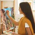 KEFF 12-Pack Bulk Canvas Boards - 11x14, Primed 100% Cotton for Acrylic, Oil, Watercolor, Tempera - Art Supplies for Adults & Kids