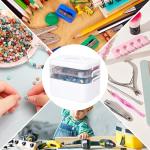 3-Tier Art Supply Storage Container, Stackable Kids Craft Organizer Box with Removable Trays, Plastic Craft Organizers and Storage for Markers, Toys, Sewing, Tool