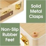 LUCYCAZ Tabletop Easel for Painting, Adjustable Wooden Sketchbox Art Easel, Portable Desktop Painting Easel for Adult, Student, Artist, Beginner