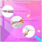Benote Diamond Art Painting Pen Refillable Wax, Diamond Paint Accessories Refillable Wax Pen Self-Stick Drill Pens with Metal Correction Plate for Art DIY Craft - B18