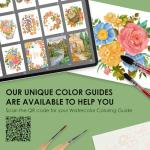 Grabie Watercolor Coloring Book, 15 Sheets A5 (8.3 x 5.8),Watercolor Book for Adults: Ignite Your Artistic Expression on 100% Cotton Paper (Autumn-Themed)