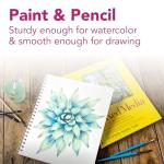Strathmore 300 Series Mixed Media Paper Pad, Side Wire Bound, 5.5x8.5 inches, 40 Sheets (117lb/190g) - Artist Paper for Adults and Students - Watercolor, Gouache, Graphite, Ink, Pencil, Marker