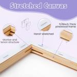 ESRICH Stretched Canvas for Painting, 3 Pack 8x10 Canvas Value Pack, Primed Acid-Free Cotton Blank Canvas, Paint Canvases for Oil & Acrylic Paint.