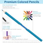 V-Opitos 48 Pack Colored Pencils Set, Pre-sharpened Coloring Pencils for Kids Beginners, Colored Pencils for Adult Coloring Books, Ideal Art Supplies for Sketching, Coloring & Painting