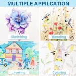 V-Opitos 48 Pack Colored Pencils Set, Pre-sharpened Coloring Pencils for Kids Beginners, Colored Pencils for Adult Coloring Books, Ideal Art Supplies for Sketching, Coloring & Painting