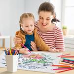 V-Opitos 48 Pack Colored Pencils Set, Pre-sharpened Coloring Pencils for Kids Beginners, Colored Pencils for Adult Coloring Books, Ideal Art Supplies for Sketching, Coloring & Painting