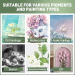 ESRICH Stretched Canvas for Painting 24x36 Inch, 3Pack Large Canvas for Painting, Primed Acid-Free Cotton Blank Canvases, Art Paint Canvases for Oil Paint,Watercolor,Acrylic Paint,Gouache and Tempera.