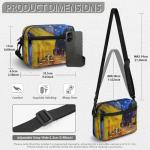 Jolamirel Oil Painting Art Small Crossbody Bags for Women, Cafe Terrace at Night, Paint Art Cross Body Handbags Anti Theft Shoulder Purses, Adjustable Strap