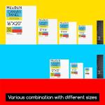 MEEDEN 4-Pack 100% Cotton Canvas Boards for Painting - 8x10'' Blank Canvas Panels for Oil & Acrylic Painting, Ready to Paint Art Supplies for Professional Artists, Students