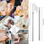 Langqun Clay Sculpting Tools,20Pcs Pottery Tools Kit, Polymer Clay Tools,Pottery Ribs, Air Dry Clay Tools for Sculpting, Modeling, Carving, Modeling