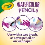 Crayola Watercolor Colored Pencils (24ct), Watercolor Paint Alternative, Watercolor Pencil Set for Kids, Art Supplies, Gift for Kids, 3+