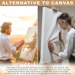 U.S. Art Supply Unfinished Cradled Wood Panels for Painting, 2 Pack of 30x40 inch - Gallery Birch Wooden Canvas Boards 1-1/2" Deep - Mixed-Media Craft, Acrylic, Oil, Encaustic, Paint Pouring