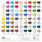 MEEDEN Soft Oil Pastels Set: 72 Vibrant Colors Oil Pastels for Artists Beginners Adults - Smooth Oil Pastel Crayons for Art Supplies, Painting, Drawing, Blending, Layering, Shading