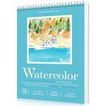 Watercolor Paper Pad, Watercolor Sketchbook 9" x12” 140lb/300gsm, Spiral Bound Water Color Pad Journal and Sketchbook for Adults & Kids, Markers and Art Journaling