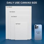 Artkey Canvas Boards 5x7 Inch 12-Pack, 10 oz Primed 100% Cotton White Blank Canvases for Painting, Art Paint Canvas Panels for Acrylic Oil Watercolor Tempera Paints
