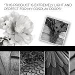 Moldable Cosplay Foam Clay (White) by Pixiss (300 Gram) Cosplay Foam Clay - High Density and Perfect for Intricate Designs | Air Dry | Great for Cutting with Knife or Rotary Tool, Sanding or Shaping