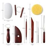 Langqun Clay Sculpting Tools,23Pcs Pottery Tools Kit, Polymer Clay Tools,Pottery Ribs, Air Dry Clay Tools for Sculpting, Modeling, Carving, Modeling