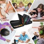 Yucanuva 120 Colored Pencils for Adult Coloring Books, Perfect for Coloring, Oil-Based Cores Pencils Set with Zipper Case, Eraser and Sharpener,Coloring Pencils for Adults, Beginners,Artists