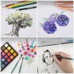 COLOUR BLOCK 181 pc Mixed Media Art Set in Exquisite Wooden Case - Acrylic & Water color Paints, Sketching, Colored Pencils, Soft & Oil Pastels