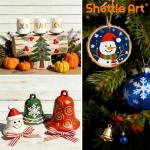 Shuttle Art Acrylic Paint, 42 Colors Acrylic Paint Set with 12 Brushes, 2oz/60ml Bottles, Rich Pigmented, Water Proof, Premium Paints for Artists, Beginners and Kids on Canvas Rocks Wood Ceramic