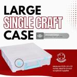 ArtBin Super Satchel 1 Compartment Box Clear Craft Organizer Storage Case