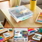 ArtBin Super Satchel 1 Compartment Box Clear Craft Organizer Storage Case