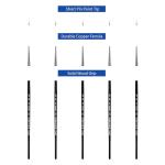 XDT#725 Micro Detail Artist Pin Point Painting Brush Set of 5 Piece #00000 Brushes Set, Acrylic Watercolor Oil, Fine Detailing Painting, Art, Scale Models, Easy Grip Handles.
