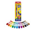 Crayola Quick Dry Paint Sticks (12ct), Washable Paint Set for Kids, Arts & Crafts Supplies, Multi-Surface, Assorted Colors, Kids Gifts