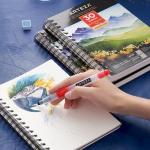 ARTEZA Watercolor Paper, Pack of 3, 30 Sheets Each, 5.5x8.5 Inches Watercolor Pad, 140lb/300gsm, Cold Press, Acid Free Art Paper