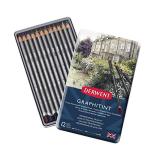 Derwent Graphitint Pencils, Metal Tin, 12 Count (0700802)