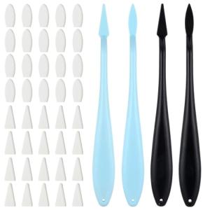 44pcs Artist Blending Stump Set for Drawing, Oil Pastel Blending Tools Sketch Scrapers Tools with Replacement Sponge Wipes for Highlighting, Shadowing, and Correcting Drawing