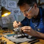 Transon Detail Thin Paint Brush Set 6pcs for Model Minature Craft and Art Painting Green