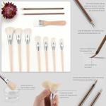52 Clay Pottery Tool, Ceramic Sculpting Tools with Brushes, DIY Clay Tools Set for Carving, Craft, Dotting, Drawing, Shaping, Molding