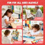 Simetufy 12 Pack 9 x 12 inch Canvas Boards for Painting Canvas Panels- Gesso Primed Acid-Free 100% Cotton for Acrylics Oil Watercolor Tempera Paints