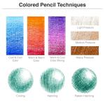 COLOUR BLOCK Colored Pencil Set - 24PC Premium Cedar Handle Drawing Pencils, Vinyl Eraser, Sharpener, Tin Storage Box