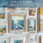 Water Color Paper 8.5 x 11, Water Color Sketch Books 16 Sheets (32 Pages), Cold Pressed 140 lb Watercolor Paper Pad, 300gsm Thick Paper for Watercolor Painting, Drawing & Art Supplies.