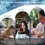 Water Color Paper 8.5 x 11, Water Color Sketch Books 16 Sheets (32 Pages), Cold Pressed 140 lb Watercolor Paper Pad, 300gsm Thick Paper for Watercolor Painting, Drawing & Art Supplies.