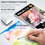 Nicpro 60 PCS Watercolor Paint Set for Adults, Beginner & Artists, 24 Tubes Water Color Paint Kit with 25 Watercolor Paper, 8 Squirrel Paint Brushes, Palettes, Color Wheel, Art Painting Supplies