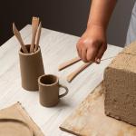 10 Pieces Wooden Clay Sculpting Tools, Double Ended Ceramic Wooden Clay Modeling Sculpture Tools Pottery Dough Modeling Tool Kit for Cutting Carving Shaping Detailing