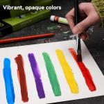 PHOENIX Gouache Paint Tubes - 24x12ml / 0.4 Fl Oz Non-toxic Gouache Painting Supplies Art Paints Set for Adults, Beginners, Students