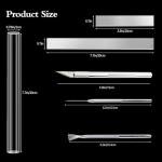 14 Polymer Clay Tools Acrylic Roller Clay Rolling Pin with Thickness Rings Tissue Blade Sculpting Earring Making Kit Supplies Slicer Knife Dotting Tool Jewelry Accessories Mini Cutters Press