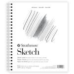 Strathmore 200 Series Sketch Pad, 8.5x11 inch, 100 Sheets, Side Wire - Artist Sketchbook for Drawing, Illustration, Art Class Students
