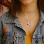 Sportybella - Artist Paint Palette and Brush Charm Pendant Necklace, Silver Plated Multi-Colored Rhinestone, Gift for Painters and Those Who Love Arts, Necklace for Women