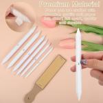 Ptwola 21Pcs Blending Stumps for Drawing Reusable Paper Art Blenders Blending Sticks Beginner Blendings Tools Paper Stumps Sandpaper Pencil Sharpener for Artist Shading Completed Sketch Drawing Tool